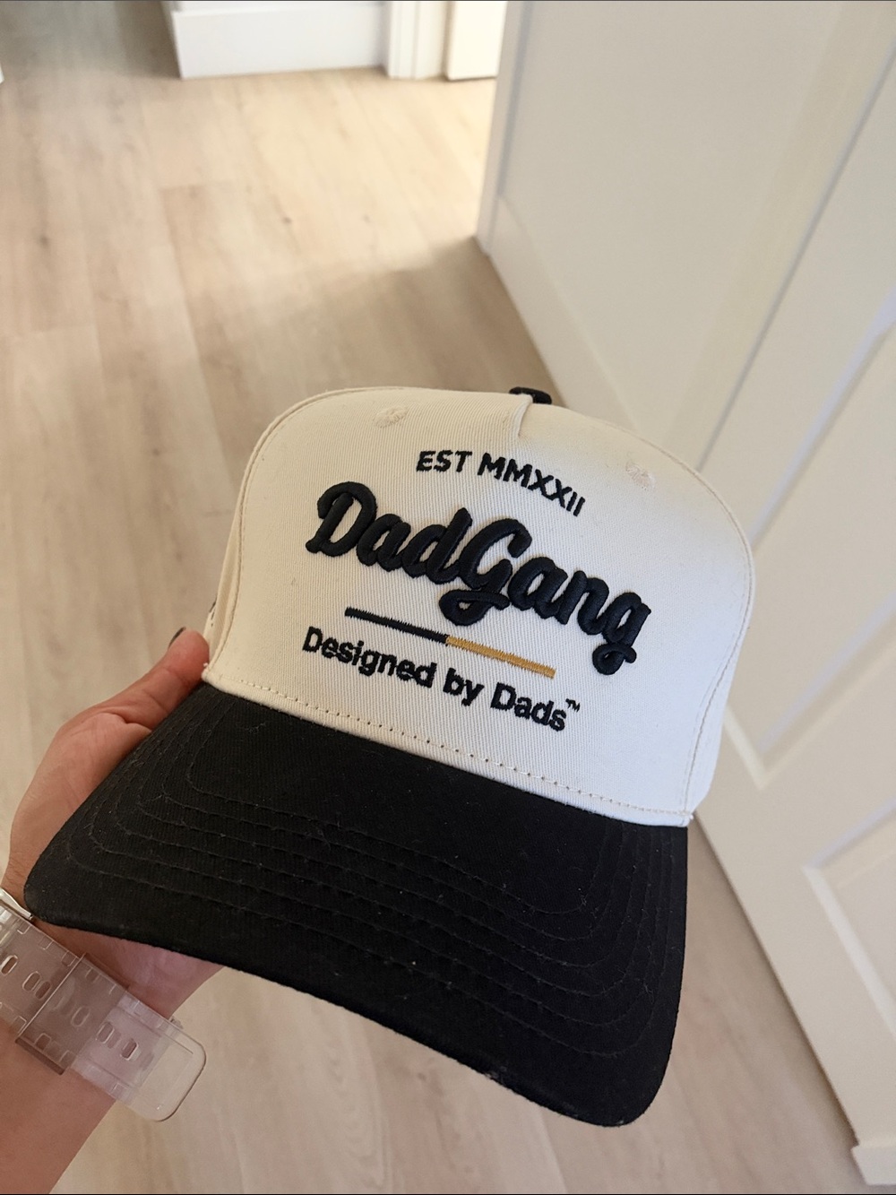 Two-Tone Black & White Trucker Hat